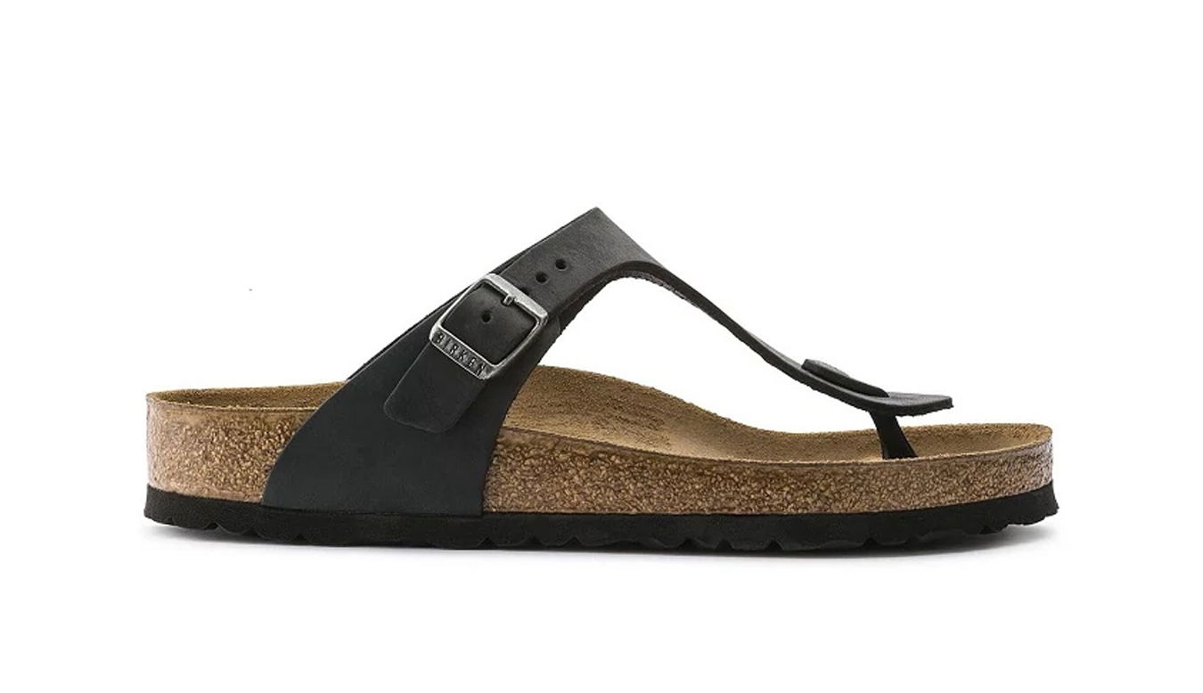 Tenisky a topánky Birkenstock Gizeh Oiled Leather Black Regular Fit Čierna | 845251, 0