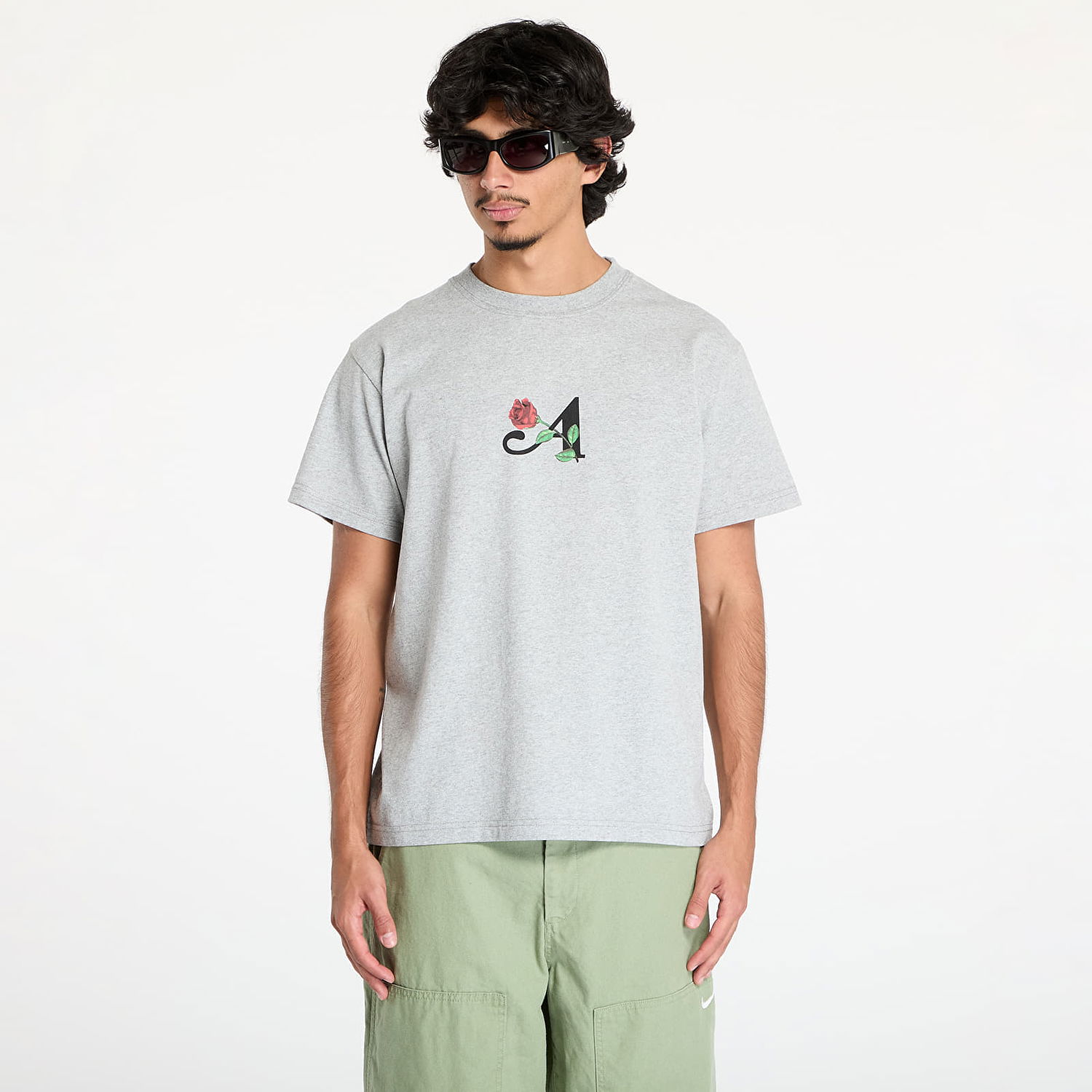Tričko Awake NY Flower Classic Tee Grey S Šedá | AWK-FW24-TS306-GRY, 0