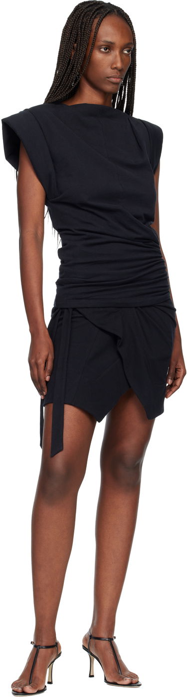 Sukňa ISABEL MARANT Isabel Marant Berenice Tie-Waist Wrap Miniskirt Čierna | JU0198FD-A1N41I, 3