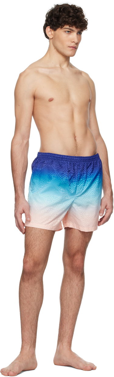 Plavky Casablanca Printed Swim Shorts Modrá | MPS25-TR-224-01, 3