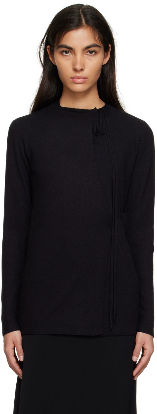 Sveter TOTEME TOTEME Wrap Cardigan Čierna | 232-5162-304, 0