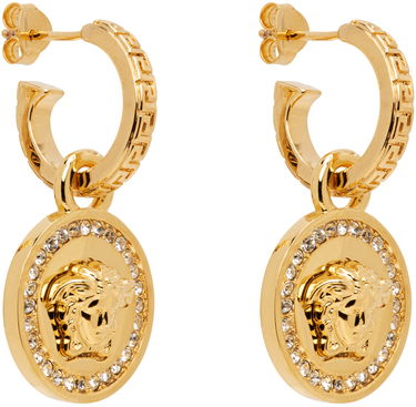 Náušnice Versace Medusa Earrings Béžová | DG2D748_DJMX, 1