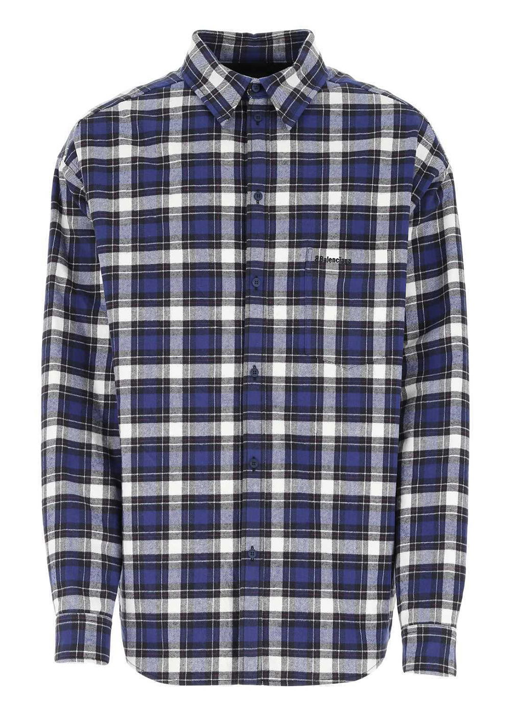 Košeľa Balenciaga Checkered Cotton Logo Shirt Rôznofarebný | 642339TKM274042, 0