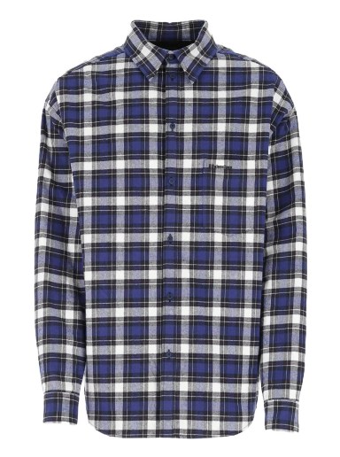 Košeľa Balenciaga Checkered Cotton Logo Shirt Rôznofarebný | 642339TKM274042