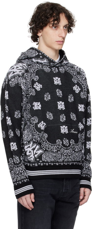 Mikina AMIRI Bandana Hoodie Čierna | AMKNHD1004, 1