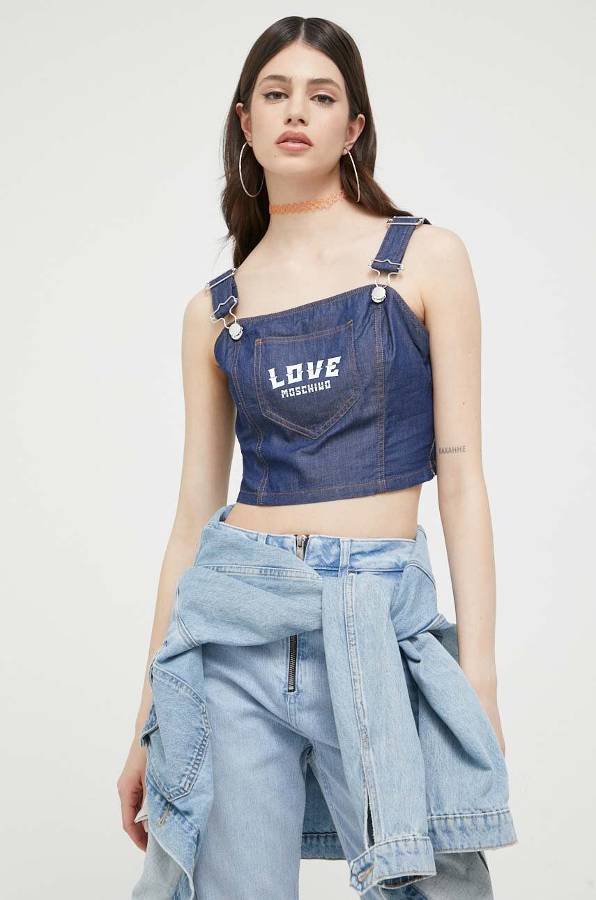 Tielko Moschino Love Tank Top Navy | W.C.E77.01.T.174A, 0