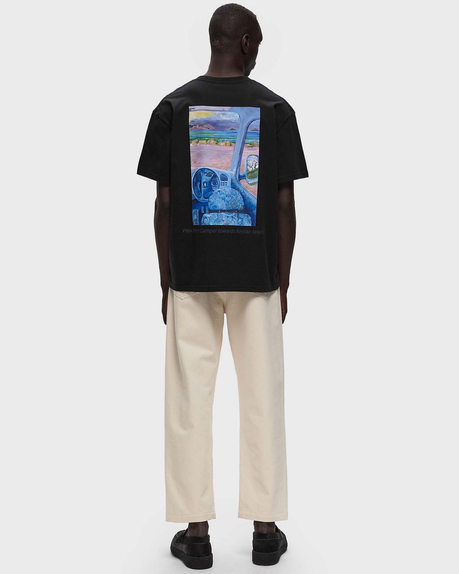 Tričko JW Anderson ANCHOR EMBROIDERY BACK PRINT T-SHIRT Čierna | JT0241-PG1387-999, 1