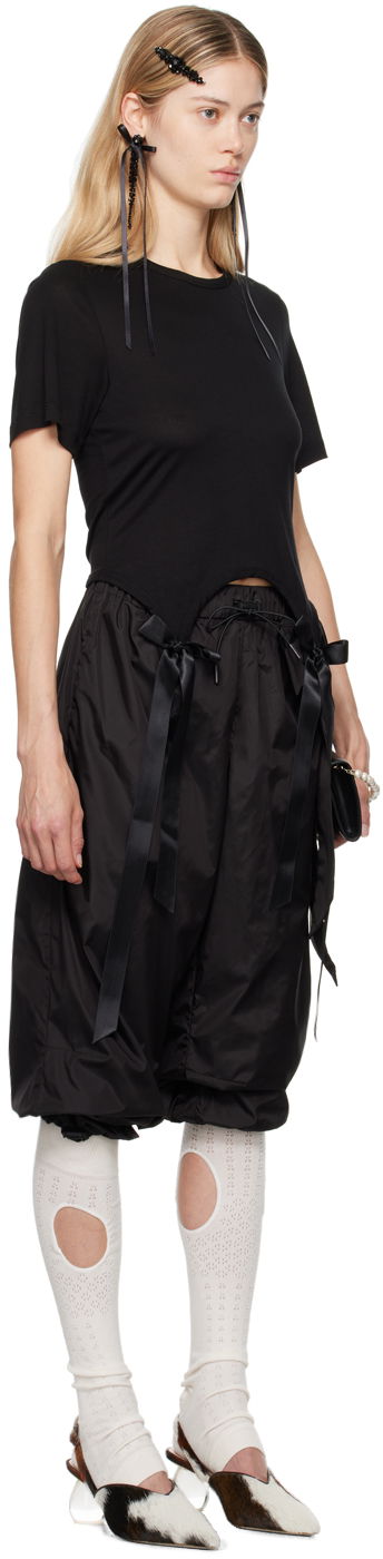 Cargo nohavice Simone Rocha Simone Rocha Bow Tail T-Shirt Čierna | 5223 0571, 1