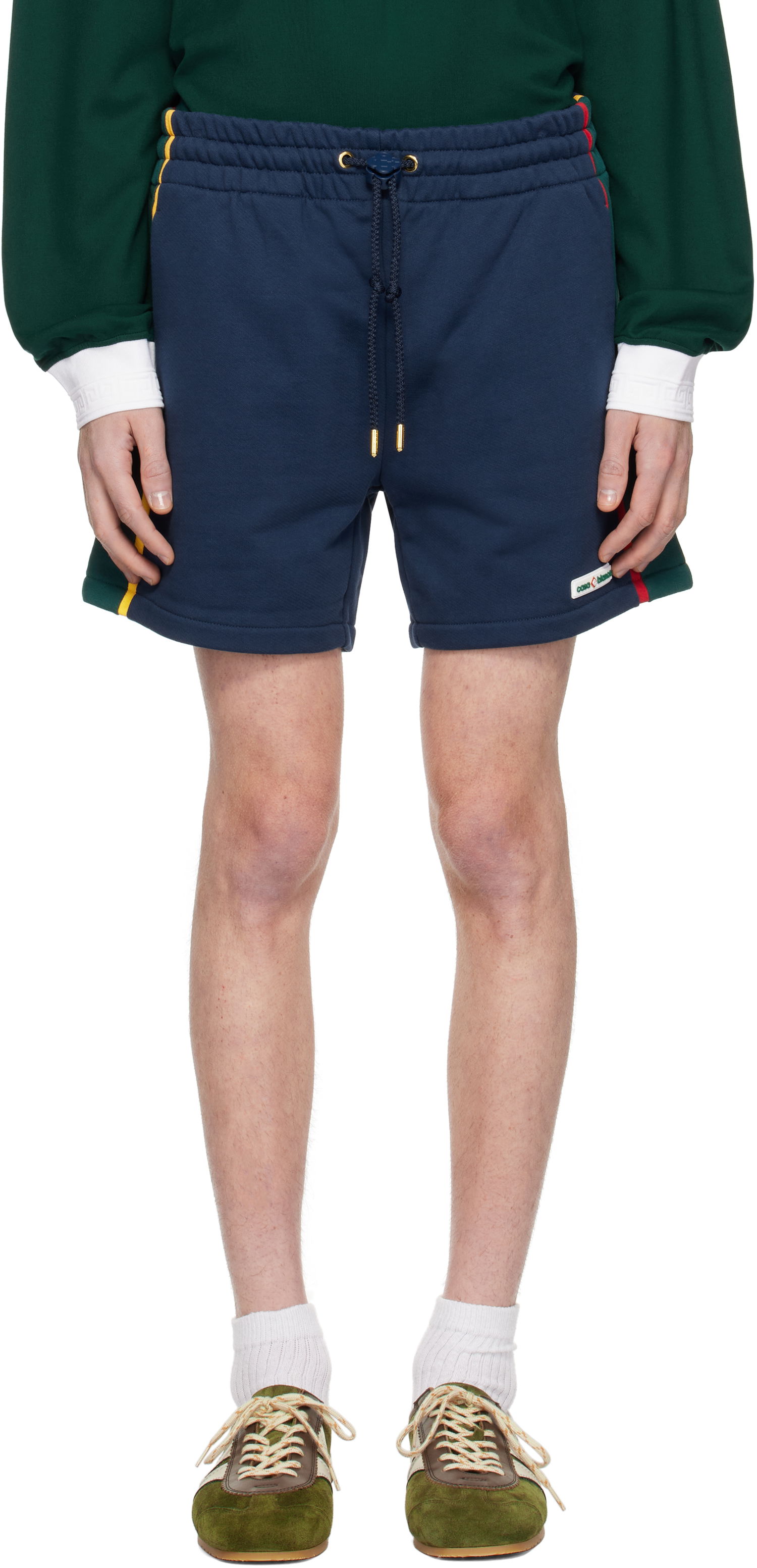Šortky Casablanca Colourblock Shorts Navy | MPS25-JTR-240-01, 0