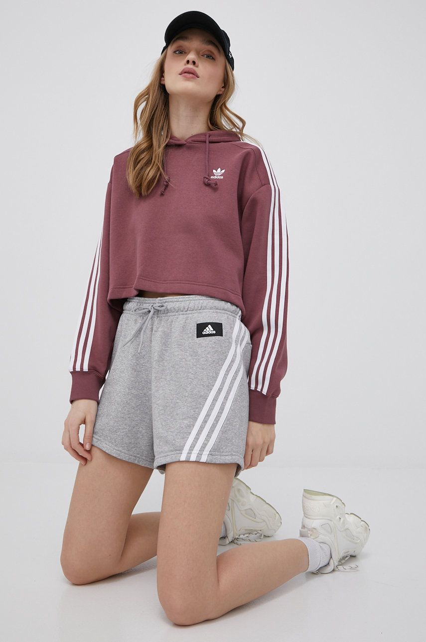 Mikina adidas Performance adidas Performance High Waist Shorts Vínová | H57307, 0