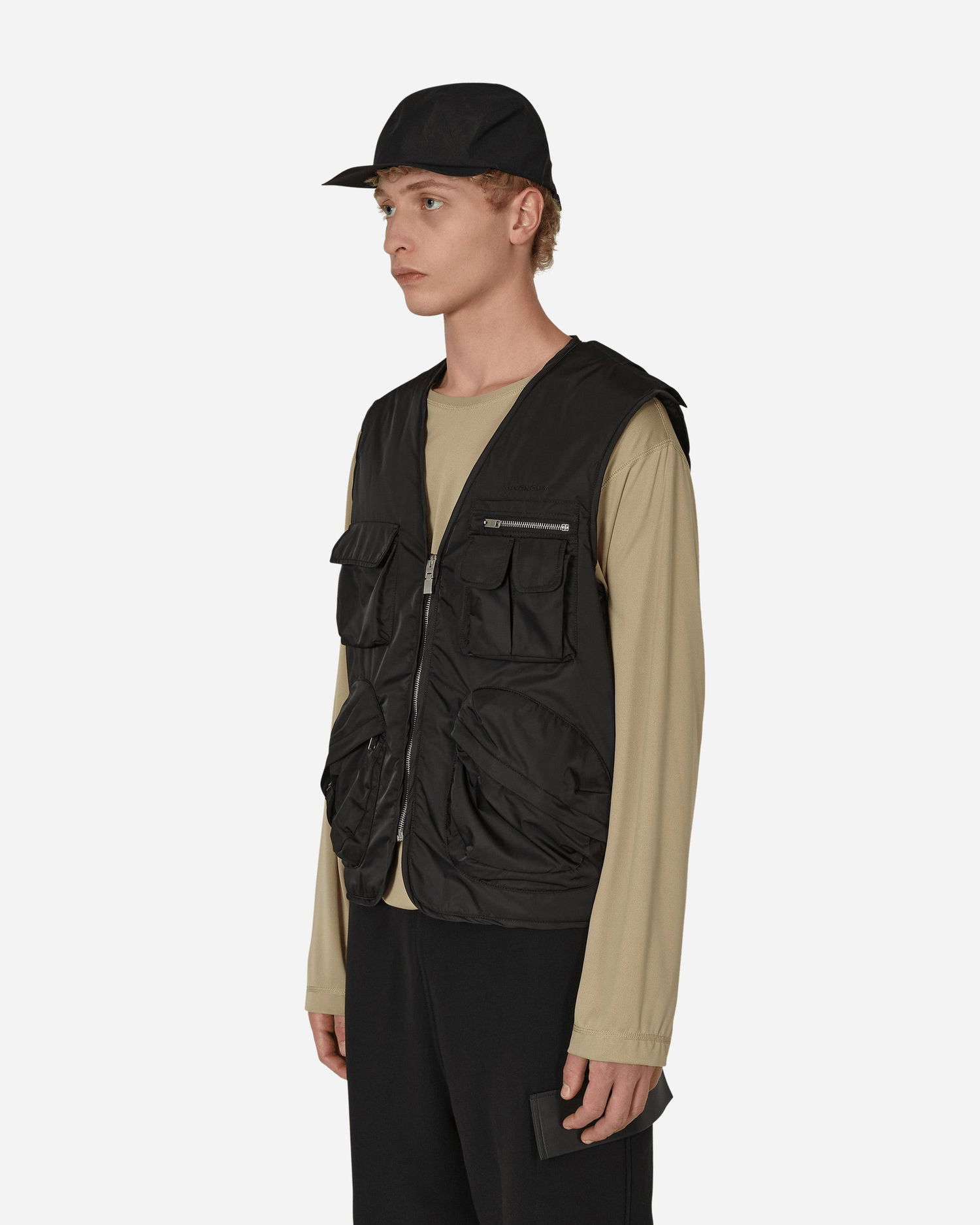Vesta Givenchy Multipockets Nylon Vest Čierna | BM00Z613YT 001, 1