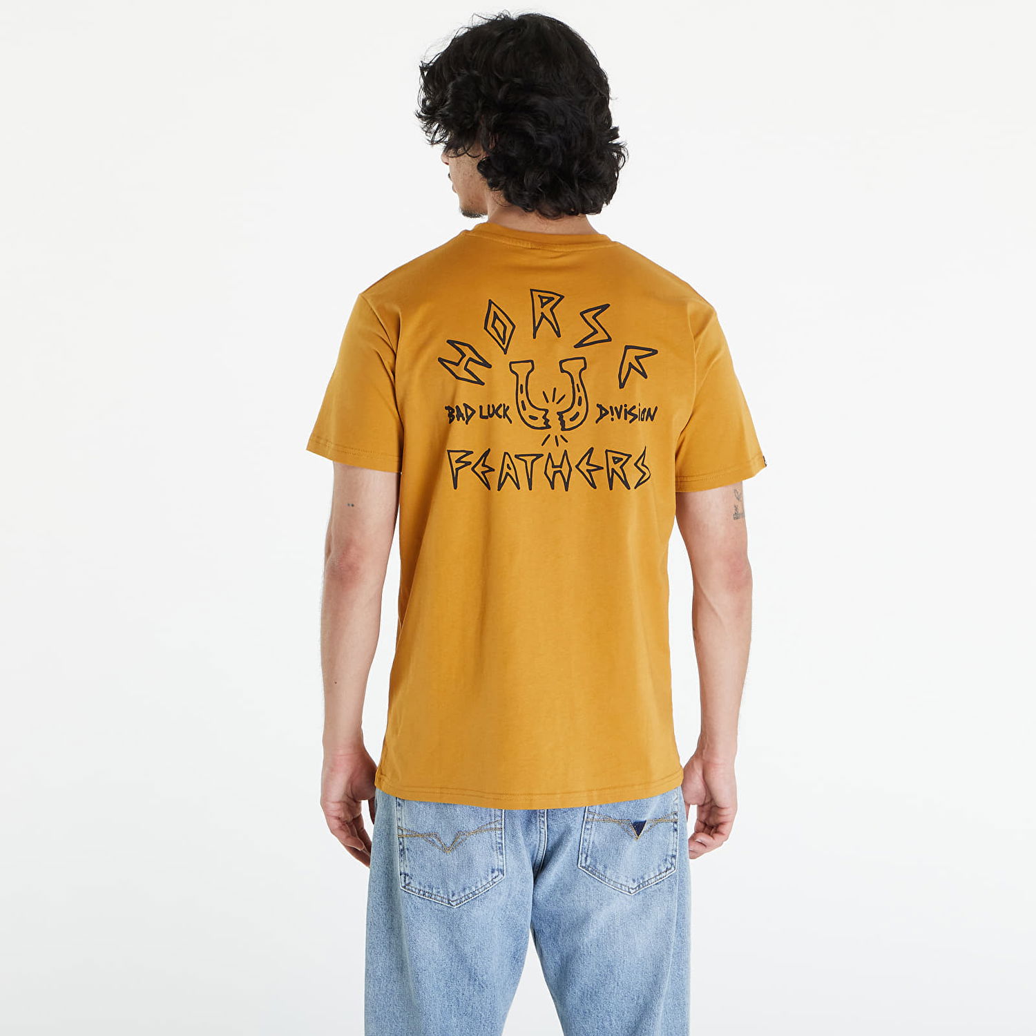 Tričko Horsefeathers Bad Luck T-Shirt Spruce Yellow Žltá | SM1341B, 1