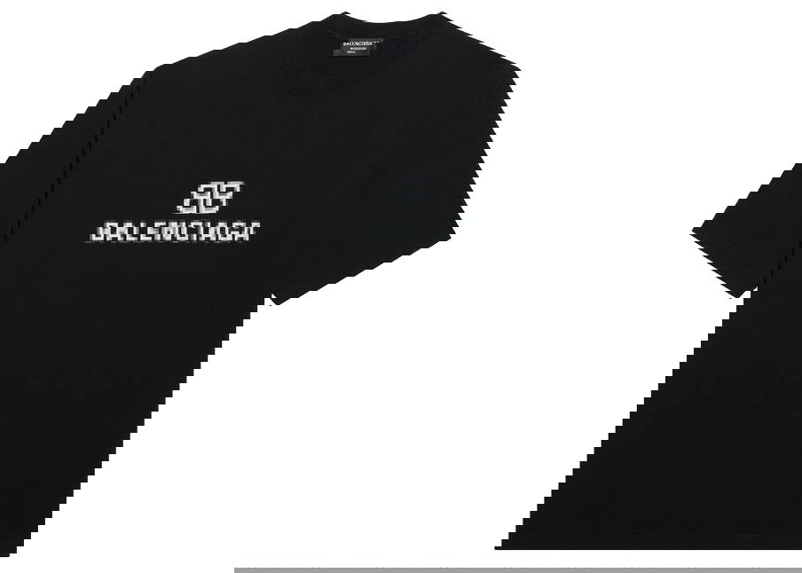 Tričko Balenciaga BB Pixel Medium Fit T-shirt Čierna | 612965TKVI71070, 0