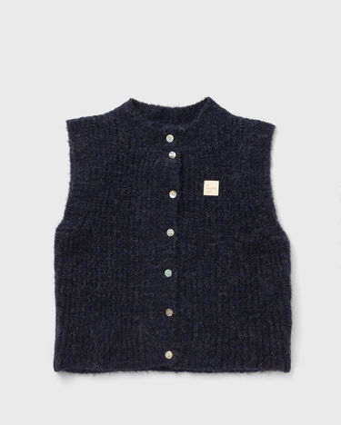 Vesta American Vintage Fuzzy Knit Vest Navy | EAST19MMH25-NAVY-MOULINE, 2