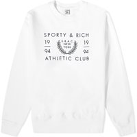 Sveter Sporty & Rich SRAC Crew Sweat Biela | CRAW2334WH, 1