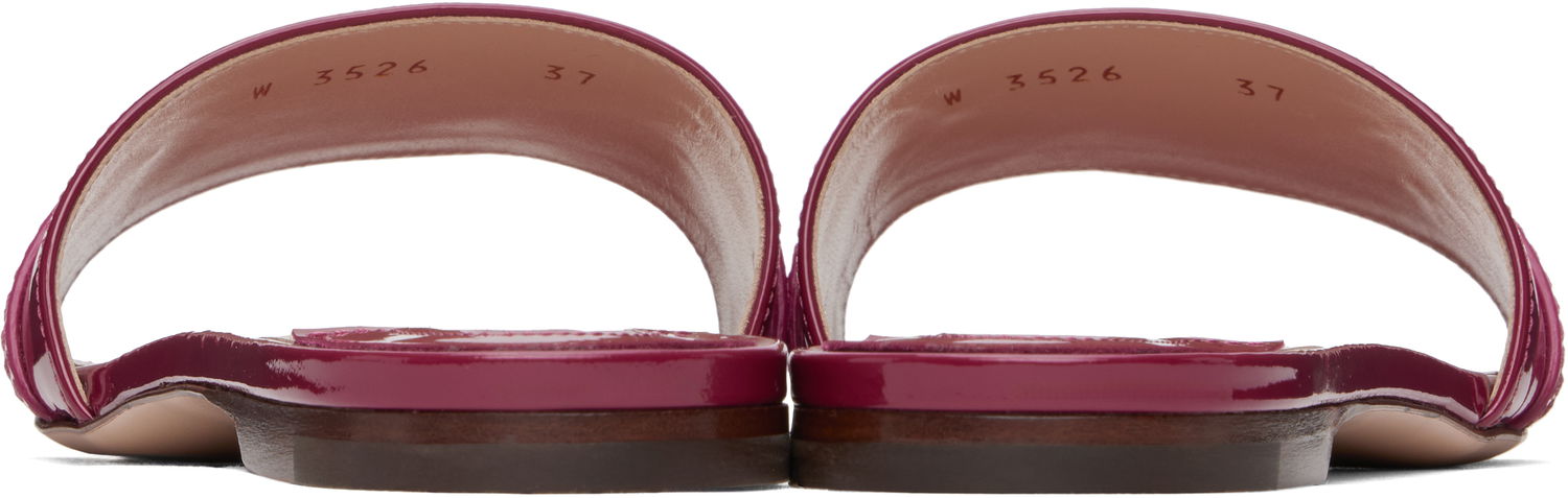 Starostlivosť o obuv Tom Ford TOM FORD Patent Leather Buckle Slides Fialová | W3526-LCL072G, 1