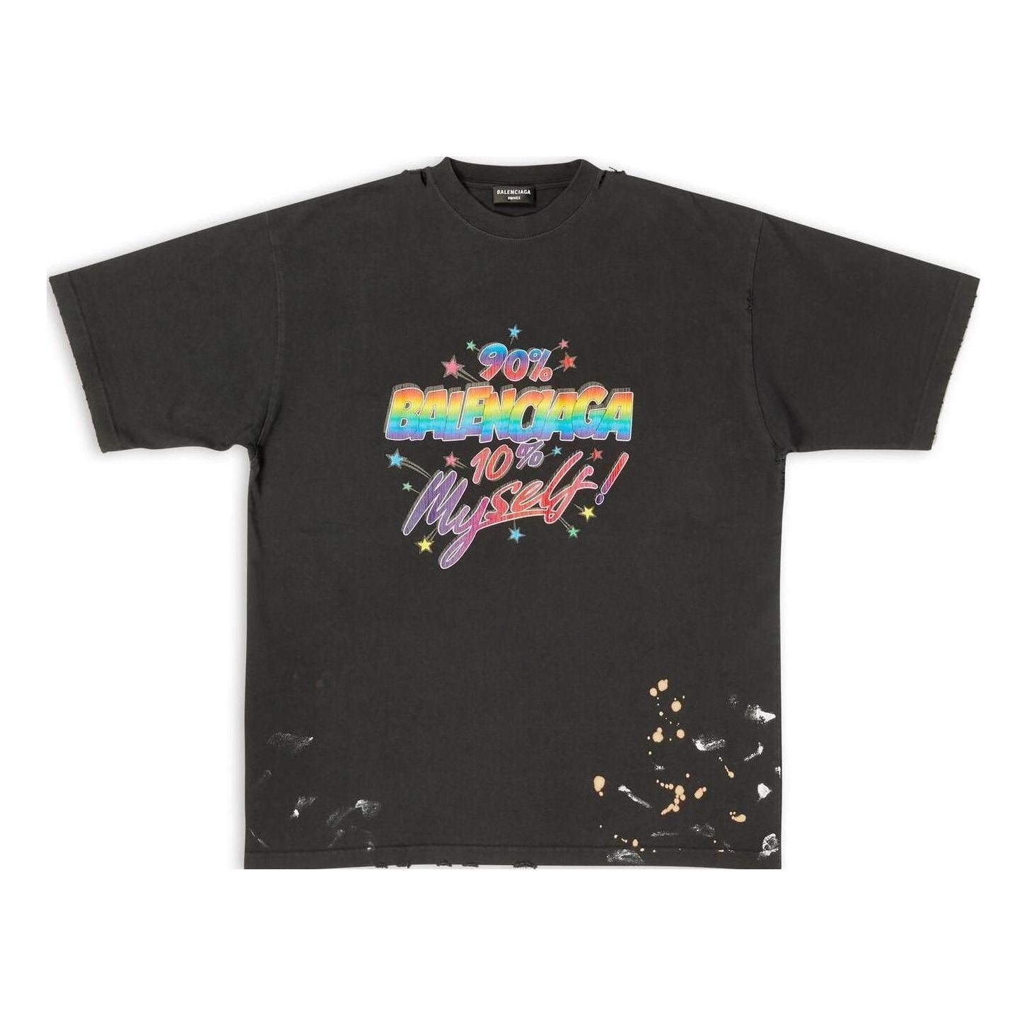 Tričko Balenciaga 90/10 Graphic Print T-Shirt Čierna | 641675TMVH31055, 0