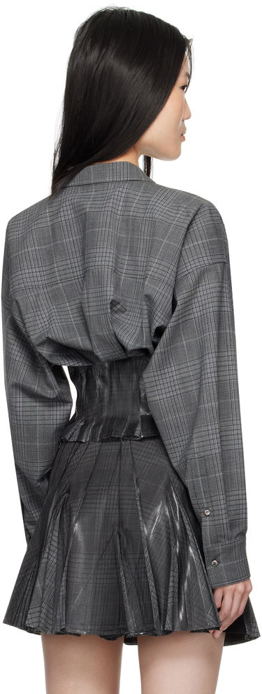 Sukňa Diesel Plaid Zip-Up Jacket Šedá | A16549 0HQAG, 2