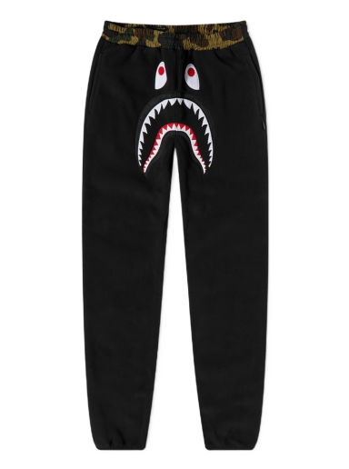 Nohavice BAPE 1st Camo Shark Polartec Pant Black Čierna | 001PTH802507L-BLK