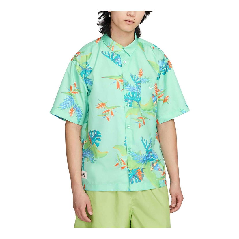 Košeľa Nike Sportswear Dri-Fit Short-Sleeve Shirt Zelené | FQ0348-349