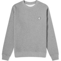 Sveter MAISON KITSUNÉ Patch Comfort Crew Sweat Šedá | MM00316KM0307-H131, 1