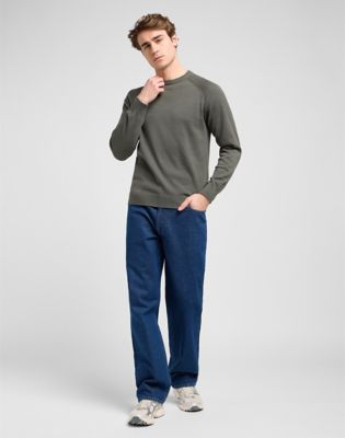 Sveter Lee Regular Clean Raglan Sweater XXL Zelené | 112370537, 1