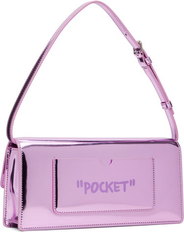Taška cez rameno Off-White Jitney 1.0 Metallic Flap Shoulder Bag 'Personal Property' Ružová | OWNN172F25FAB0023232, 2