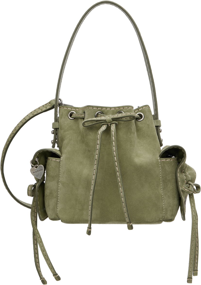 Kabelka Acne Studios Acne Studios Multipocket Mini Bucket Bag Zelené | A10458-