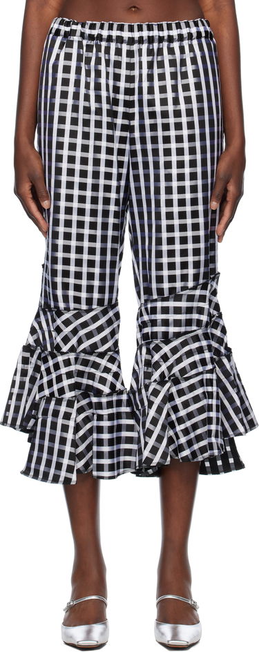 Šortky Comme des Garçons Comme des Garçons Check Ruffle Cropped Trousers Čierna | RO-P010-051-1, 0