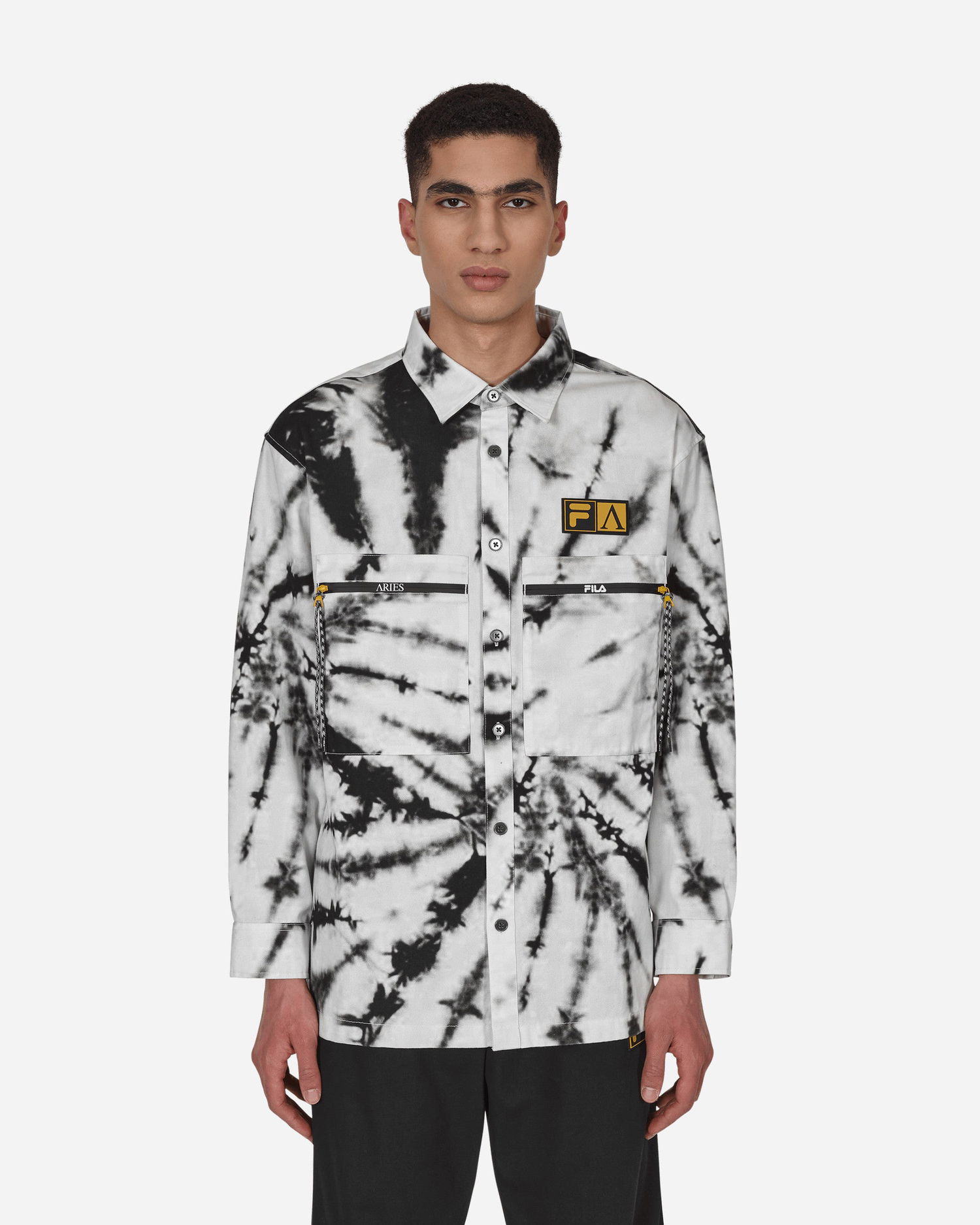 Košeľa Aries FILA x Tie Dye Longsleeve Shirt Biela | FIAR40000 WHT, 0