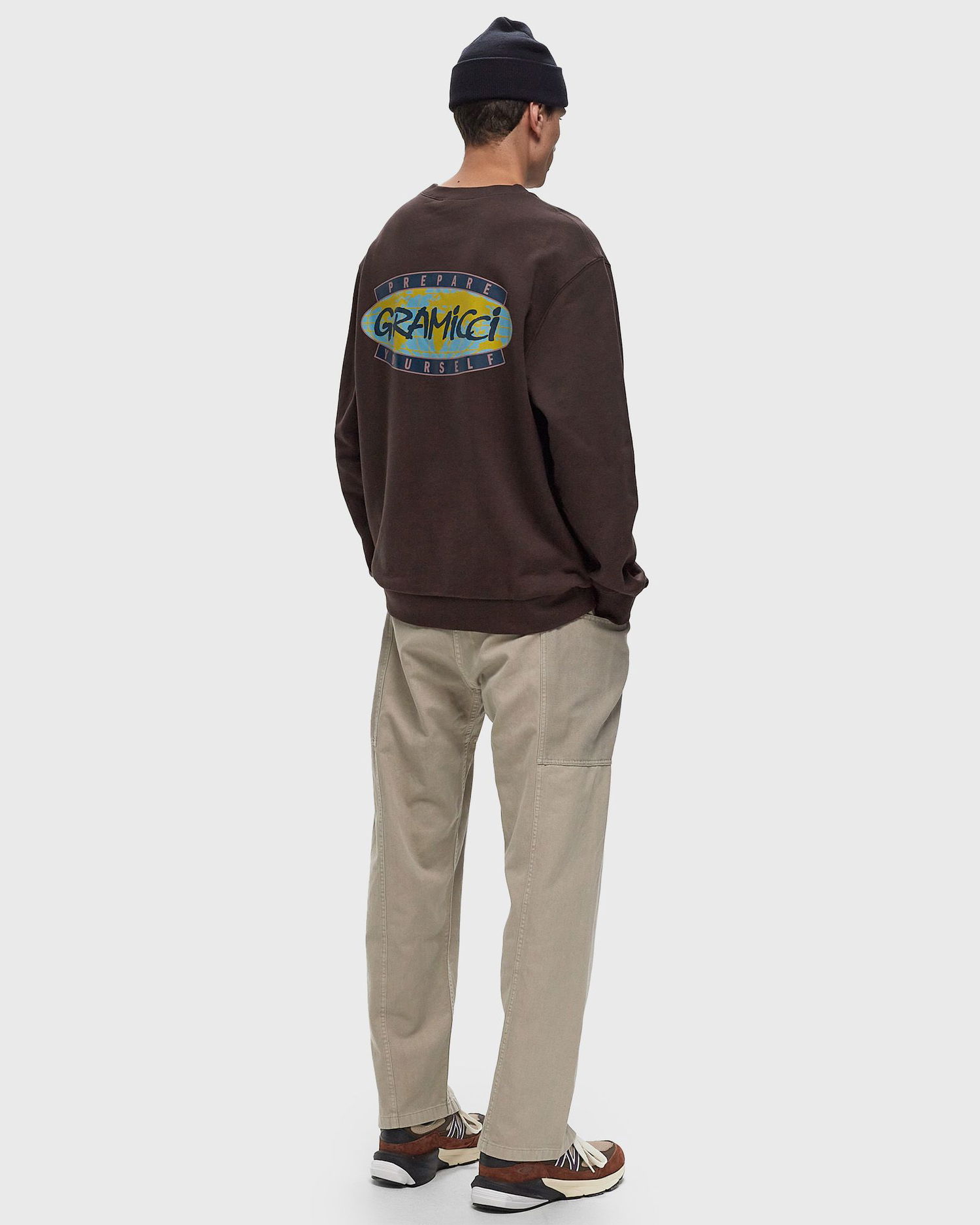 Mikina GRAMICCI Prepare Yourself Graphic Sweatshirt Hnedá | G4FU-J114-DARK-BROWN, 1
