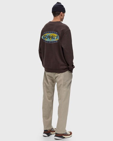 Mikina GRAMICCI Prepare Yourself Graphic Sweatshirt Hnedá | G4FU-J114-DARK-BROWN, 1