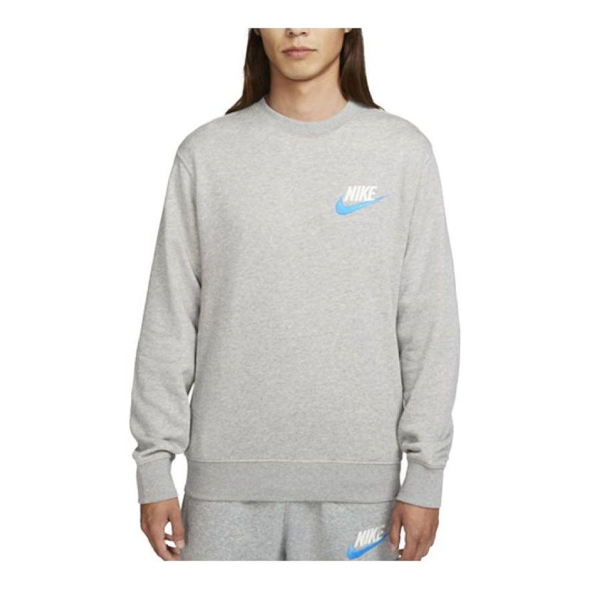 Sveter Nike Club French Terry Crew Sweatshirt Šedá | FB7685-063