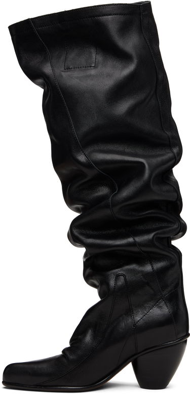 Tenisky a topánky Vivienne Westwood Vivienne Westwood River Leather Slouchy Tall Boots Čierna | 71020041W-L00CJ-, 2