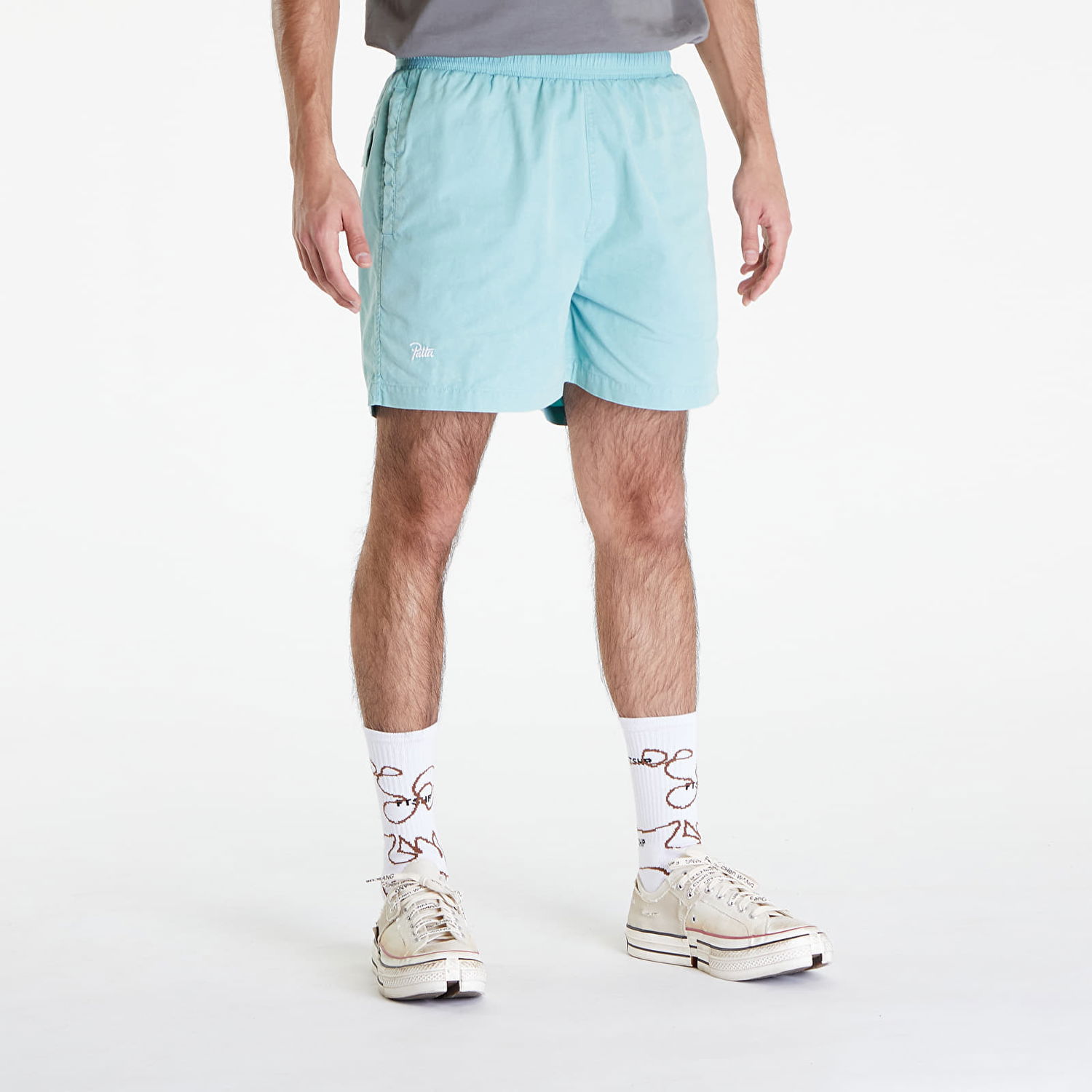 Šortky Patta Acid Washed Swim Shorts Tyrkysová | POC-SS24-4310-333-0210-052, 0