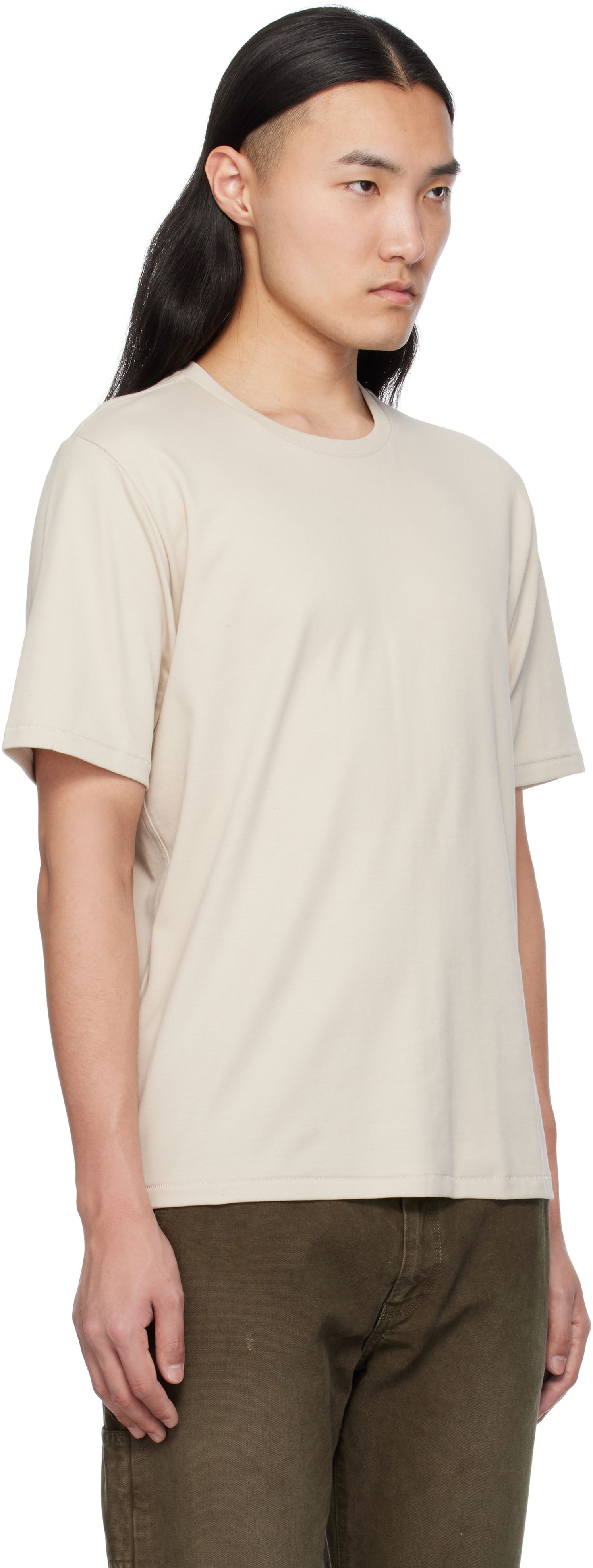 Tričko rag & bone rag & bone Pima Cotton T-Shirt Béžová | MBC24HT019W319, 1
