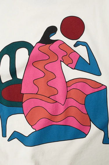 Tričko By Parra T-Shirt With Print Béžová | 52405, 4