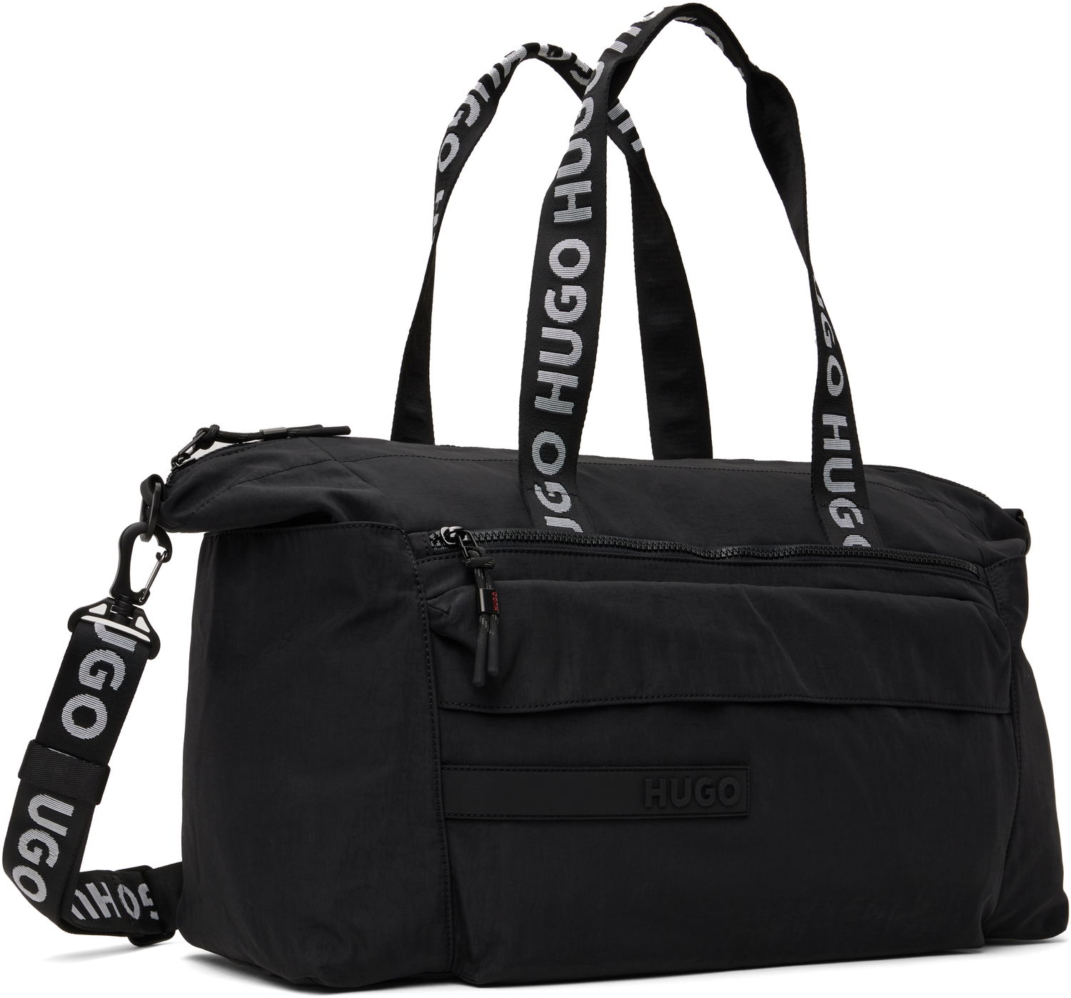 Športový vak BOSS Hugo Logo Patch Duffle Bag Čierna | 50541967, 1