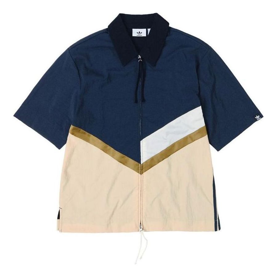 Košeľa adidas Originals SONG FOR THE MUTE Men's Half-Zip Shirt Modrá | IA9332, 0