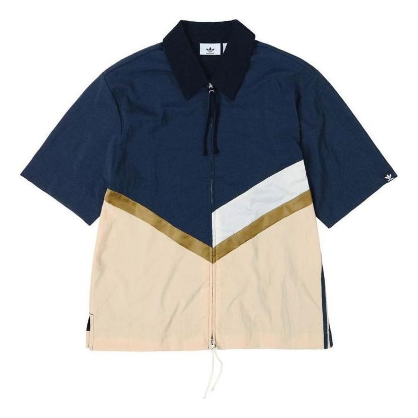 Košeľa adidas Originals SONG FOR THE MUTE Men's Half-Zip Shirt Modrá | IA9332