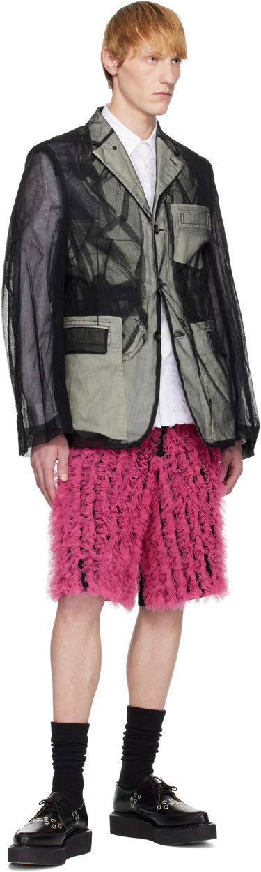 Šortky Comme des Garçons Comme des Garçons Homme Plus Gabardine and Tulle Shorts Ružová | PO-P063-051, 3