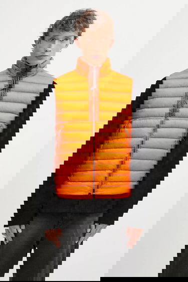 Vesta C.P. Company Transitional Down Puffer Vest Oranžová | 19CMVE703A110416A, 0