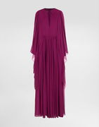 Dolce & Gabbana Silk Chiffon Caftan Dress with Drawstring