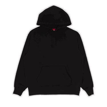 Mikina Supreme Satin Applique Hooded Sweatshirt Čierna | FW22SW34 BLACK, 0