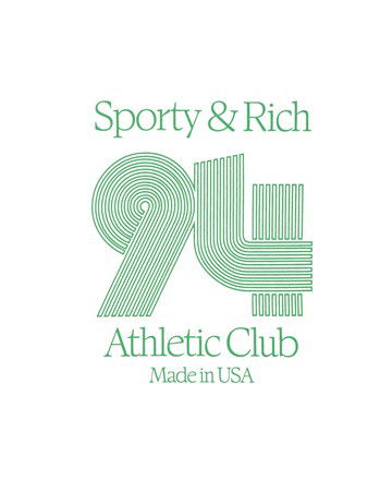 Tričko Sporty & Rich 94 Athletic Club T-Shirt Biela | TS843WH, 1