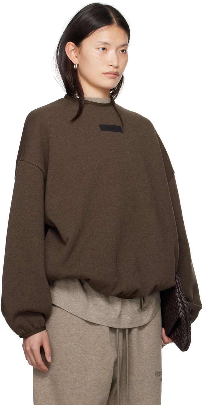Mikina Fear of God Core Collection Crewneck Heather Wood Hnedá | 192SU244682F, 1