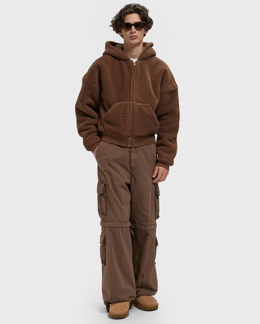 Cargo nohavice ERL Zip-Off Cargo Pants Woven Hnedá | ERL11P006-1, 2