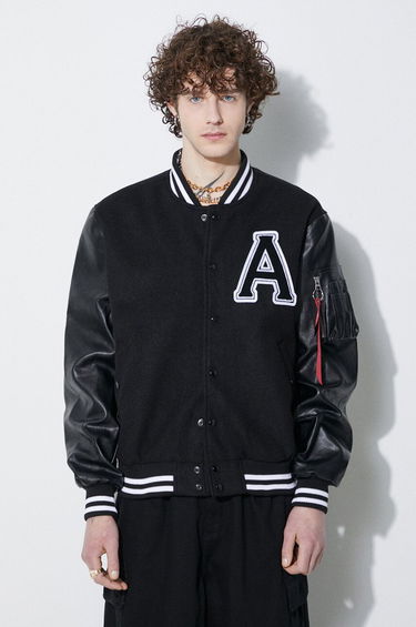 Bomber bunda Alpha Industries Alpha Industries College Bomber Jacket Čierna | 146111, 0