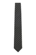 Silk Tie with Micro Paisley Pattern