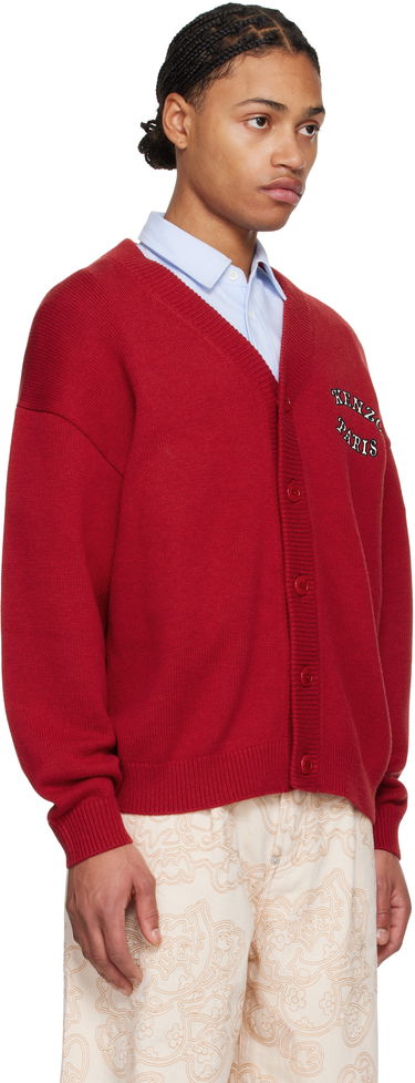 Sveter KENZO VERDY Edition Embroidered Logo Cardigan Červená | FF58CA7133CK, 1